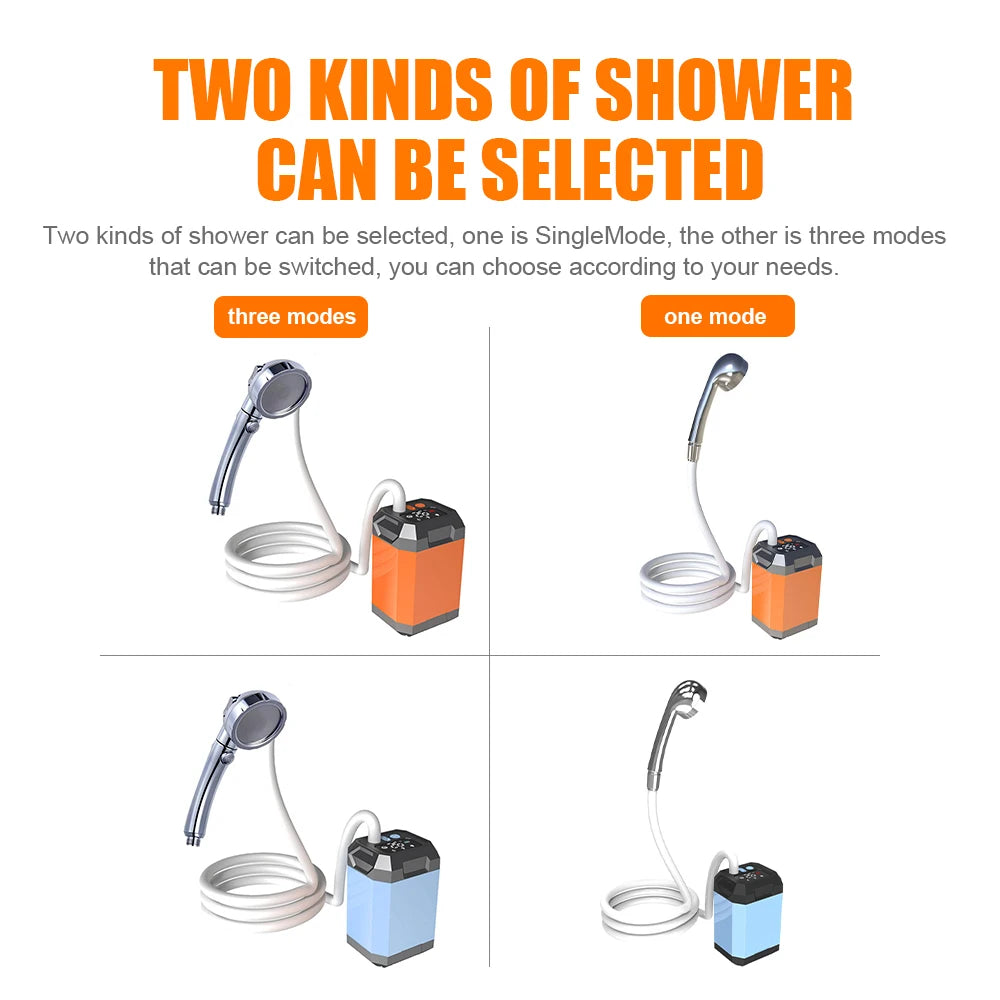 Portable Camping Shower Digital Display for Camping or Pets