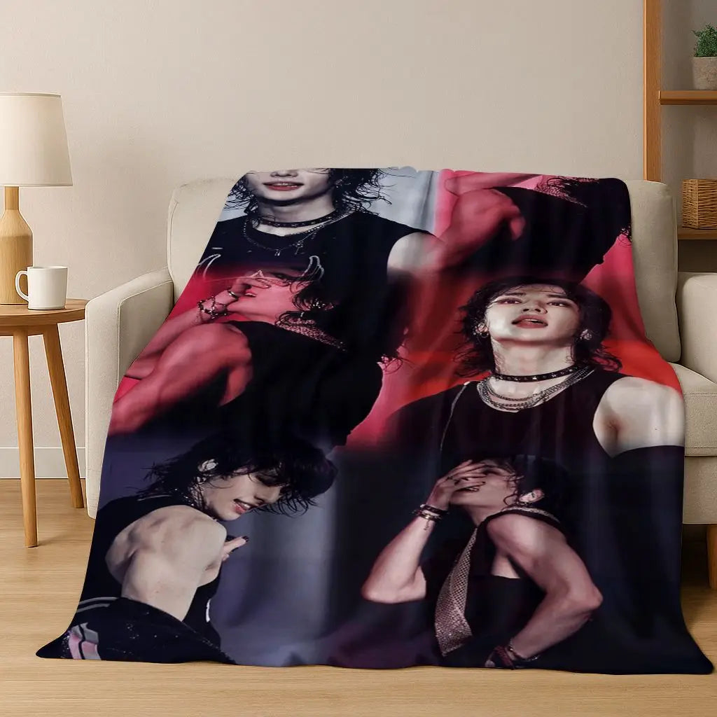 3D K-Pop singer blanket? Vibe. Super soft and cozy throw for like, literally everywhere—bed, couch, picnic, dorm. Major gift energy.