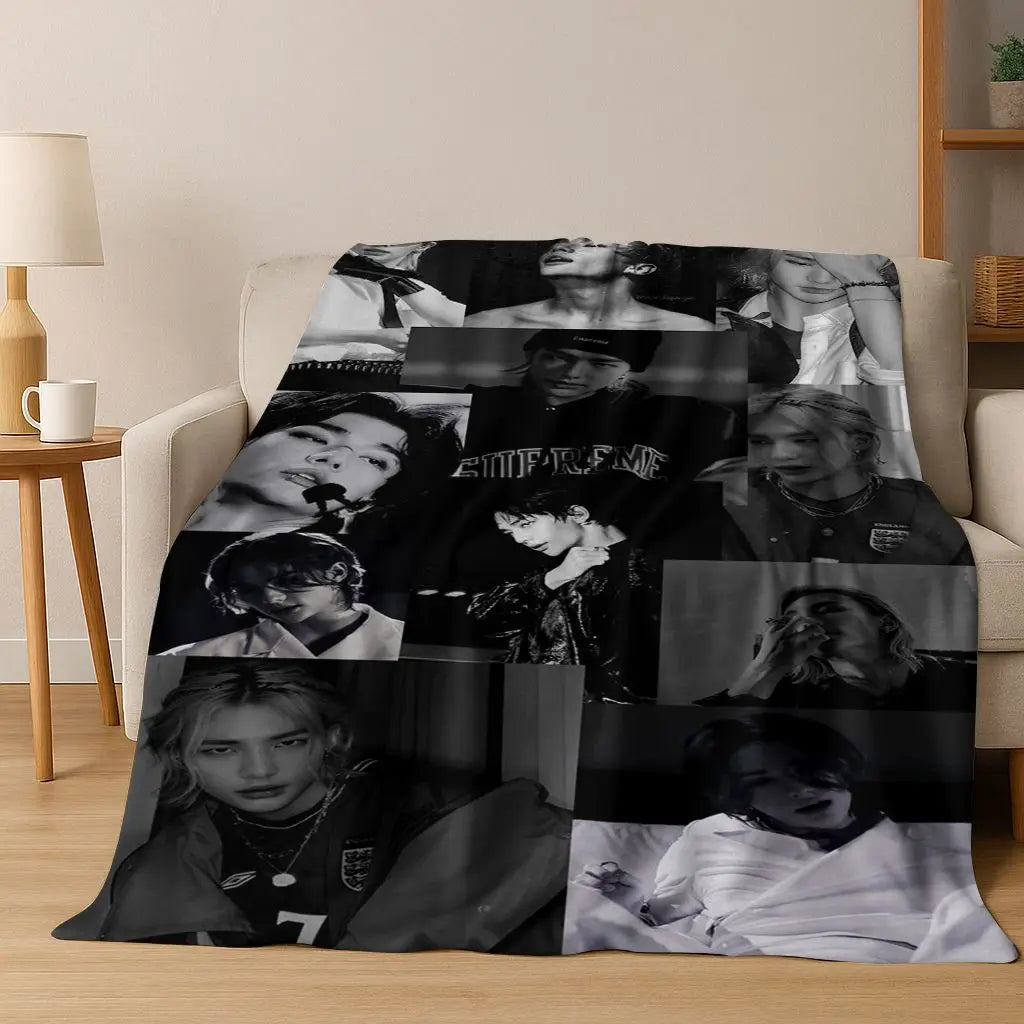 3D K-Pop singer blanket? Vibe. Super soft and cozy throw for like, literally everywhere—bed, couch, picnic, dorm. Major gift energy.