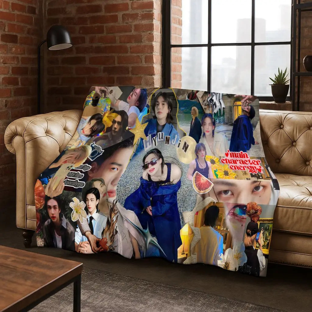 3D K-Pop singer blanket? Vibe. Super soft and cozy throw for like, literally everywhere—bed, couch, picnic, dorm. Major gift energy.