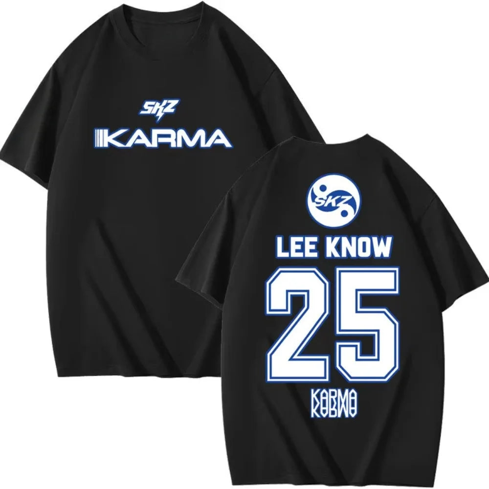 Stray Kids KARMA Aesthetic T-Shirt (Seungmin, I.N, Changbin, Lee Know, Han)