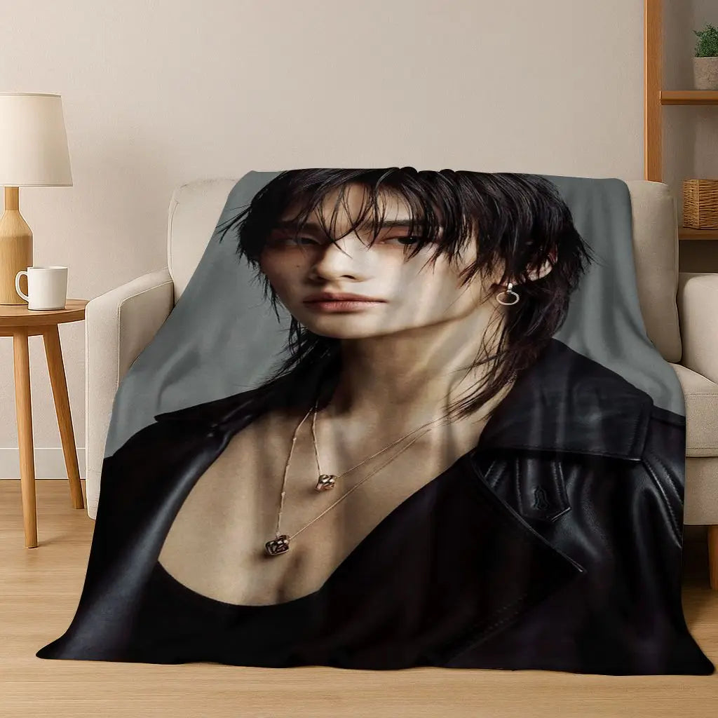 3D K-Pop singer blanket? Vibe. Super soft and cozy throw for like, literally everywhere—bed, couch, picnic, dorm. Major gift energy.