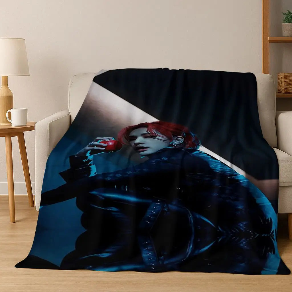 3D K-Pop singer blanket? Vibe. Super soft and cozy throw for like, literally everywhere—bed, couch, picnic, dorm. Major gift energy.