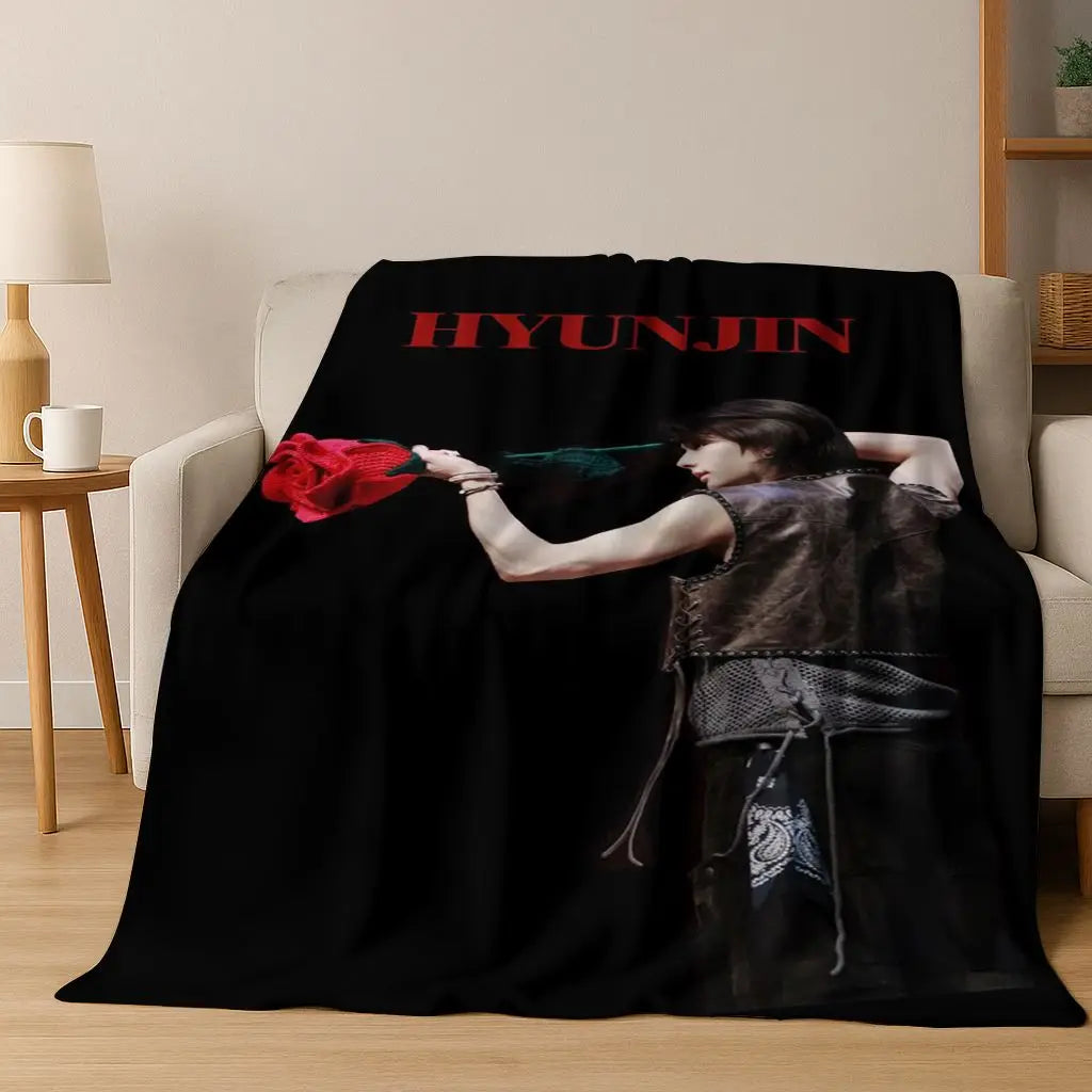 3D K-Pop singer blanket? Vibe. Super soft and cozy throw for like, literally everywhere—bed, couch, picnic, dorm. Major gift energy.