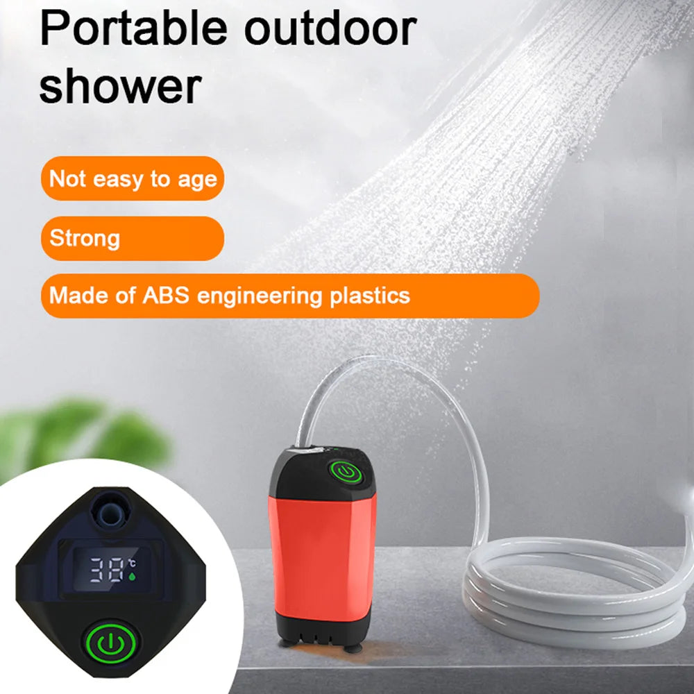 Portable Camping Shower Digital Display for Camping or Pets