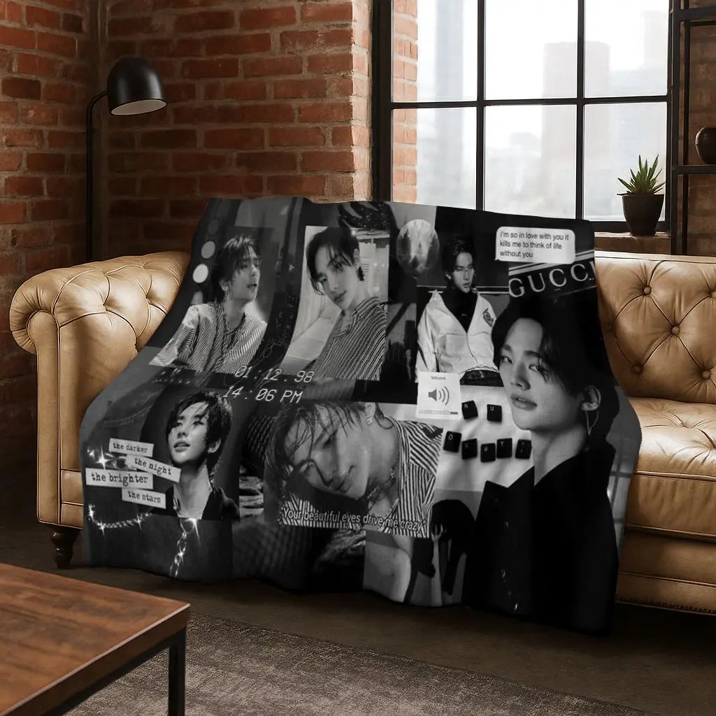 3D K-Pop singer blanket? Vibe. Super soft and cozy throw for like, literally everywhere—bed, couch, picnic, dorm. Major gift energy.