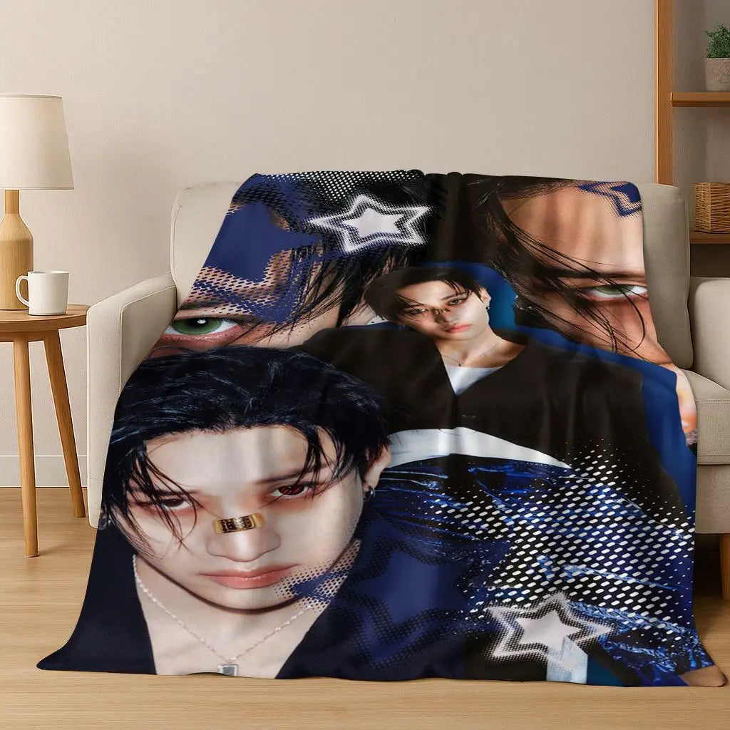 3D K-Pop singer blanket? Vibe. Super soft and cozy throw for like, literally everywhere—bed, couch, picnic, dorm. Major gift energy.