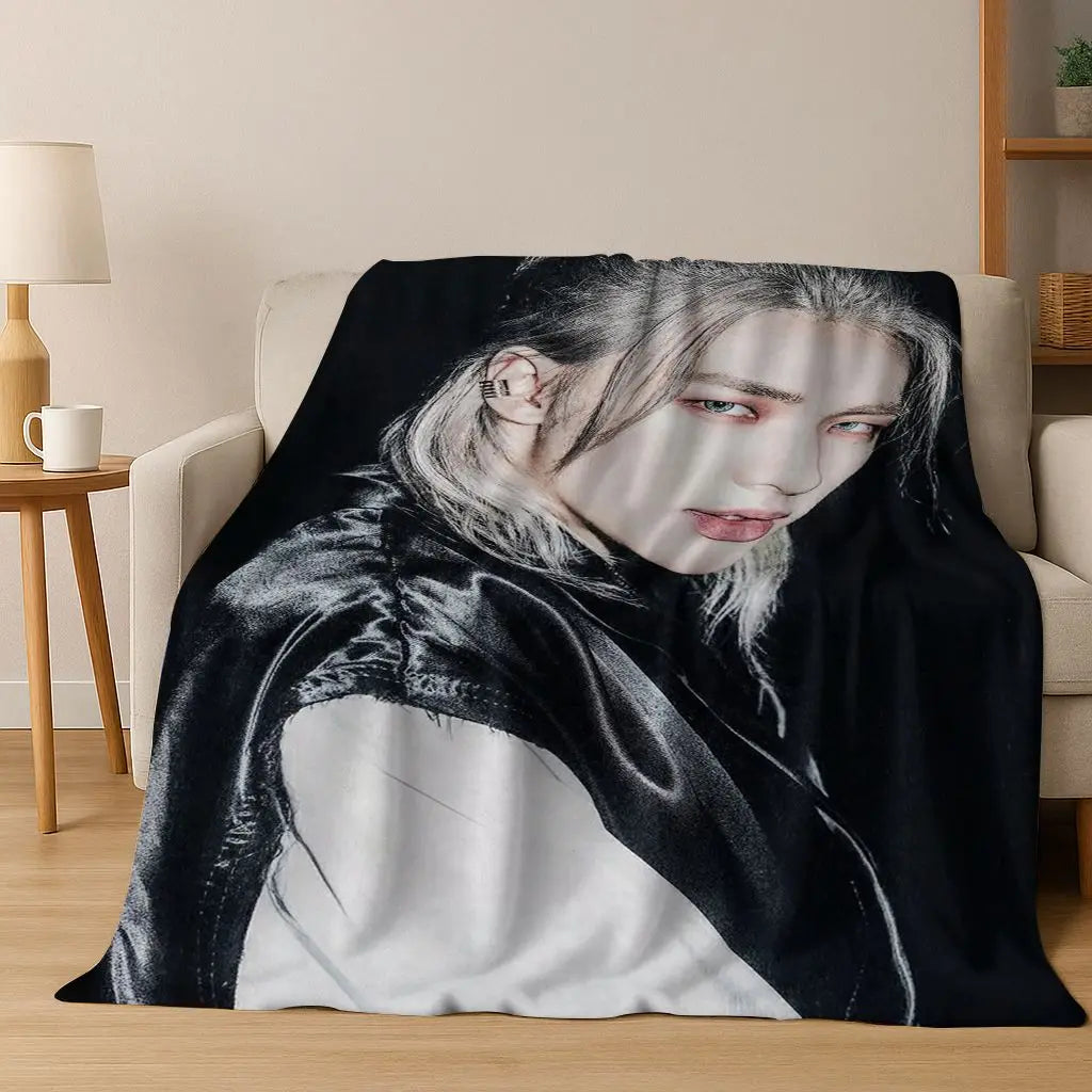 3D K-Pop singer blanket? Vibe. Super soft and cozy throw for like, literally everywhere—bed, couch, picnic, dorm. Major gift energy.