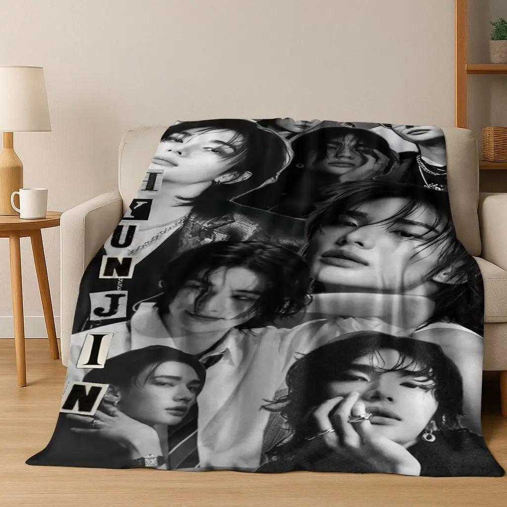 3D K-Pop singer blanket? Vibe. Super soft and cozy throw for like, literally everywhere—bed, couch, picnic, dorm. Major gift energy.