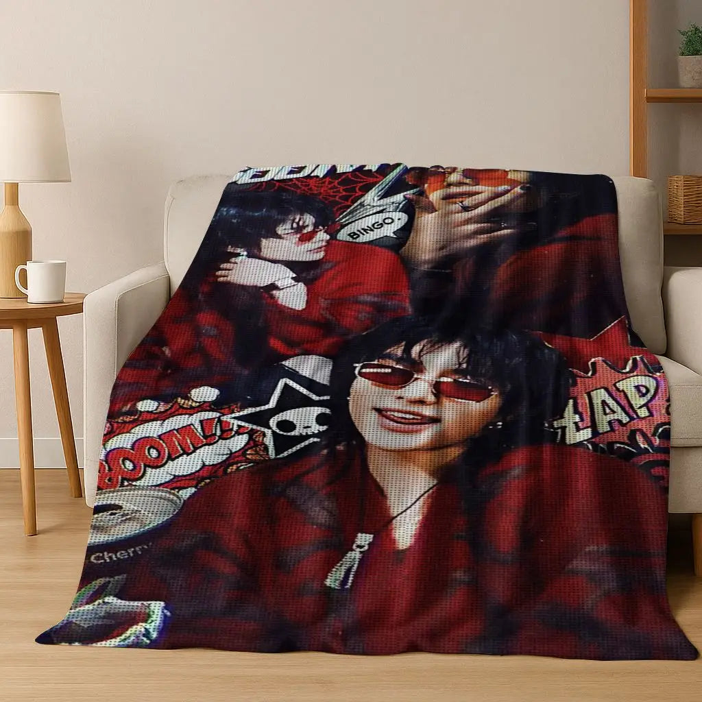 3D K-Pop singer blanket? Vibe. Super soft and cozy throw for like, literally everywhere—bed, couch, picnic, dorm. Major gift energy.
