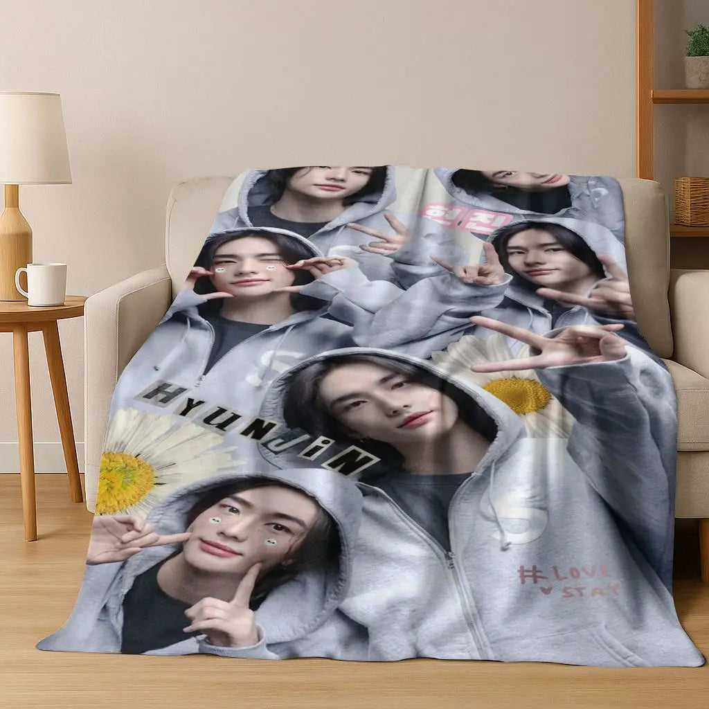 3D K-Pop singer blanket? Vibe. Super soft and cozy throw for like, literally everywhere—bed, couch, picnic, dorm. Major gift energy.