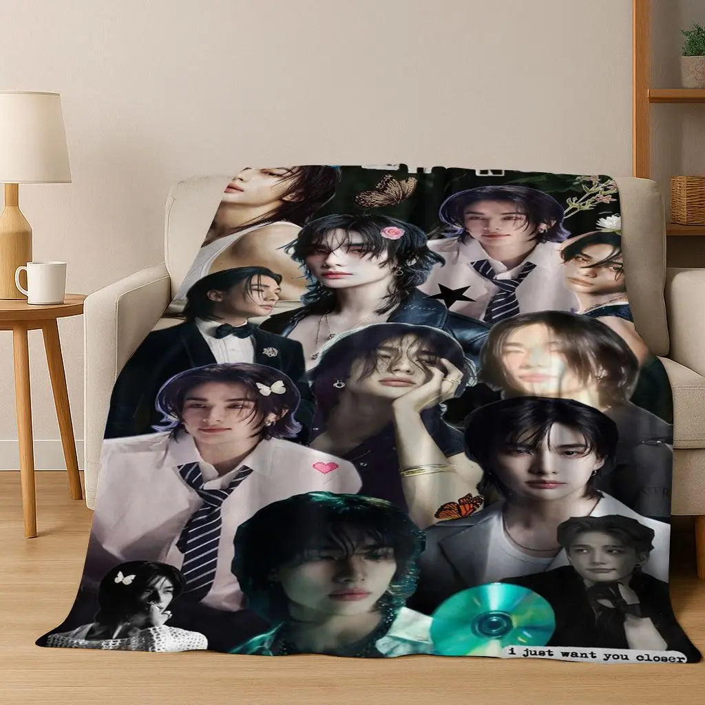 3D K-Pop singer blanket? Vibe. Super soft and cozy throw for like, literally everywhere—bed, couch, picnic, dorm. Major gift energy.